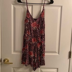 American Eagle Floral Romper